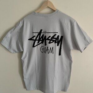 Stussy Guam exclusive tee in Fog color-new with tag
